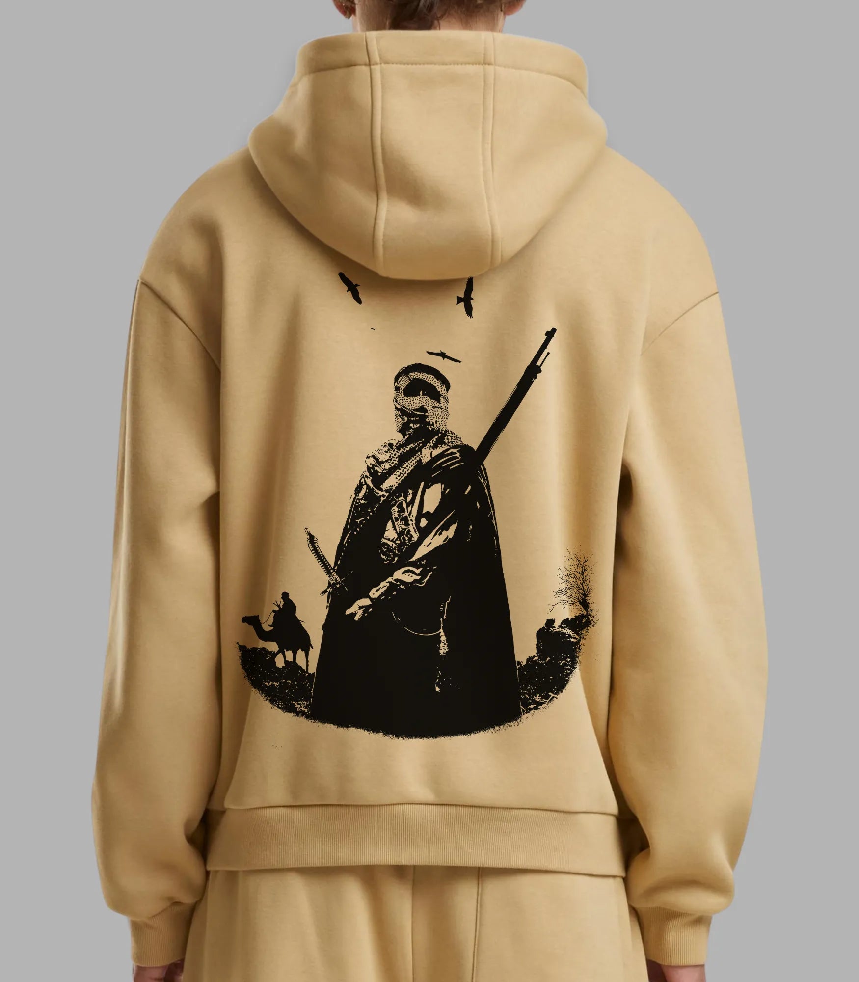 Arabic Poetry Hoodie in White | Streetwear Style