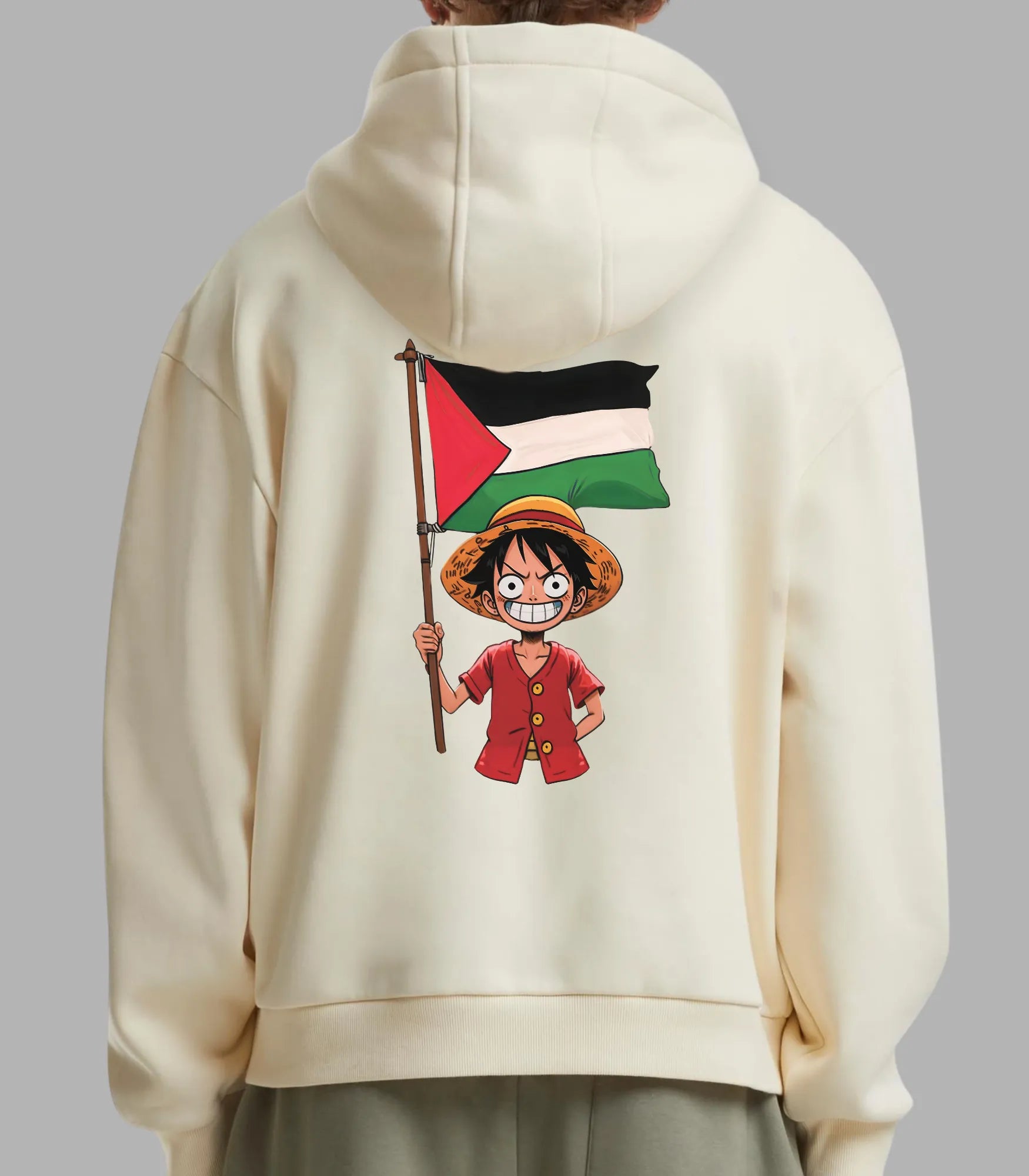 Anime Hoodie Luffy of Palestine | Arabian Vibes