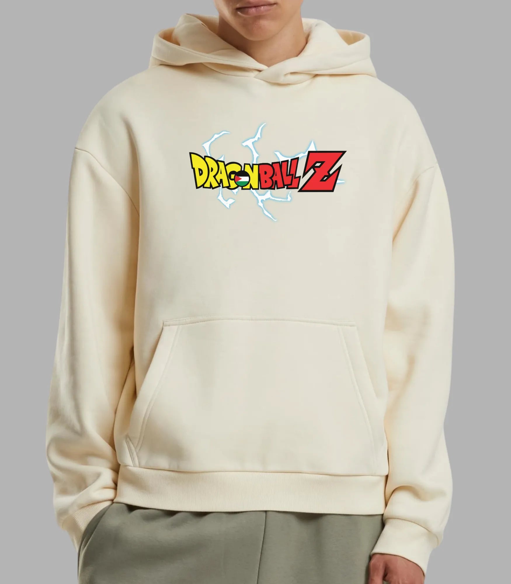 Back Print Dragon Ball Z Palestine Hoodie | Arabian Vibes