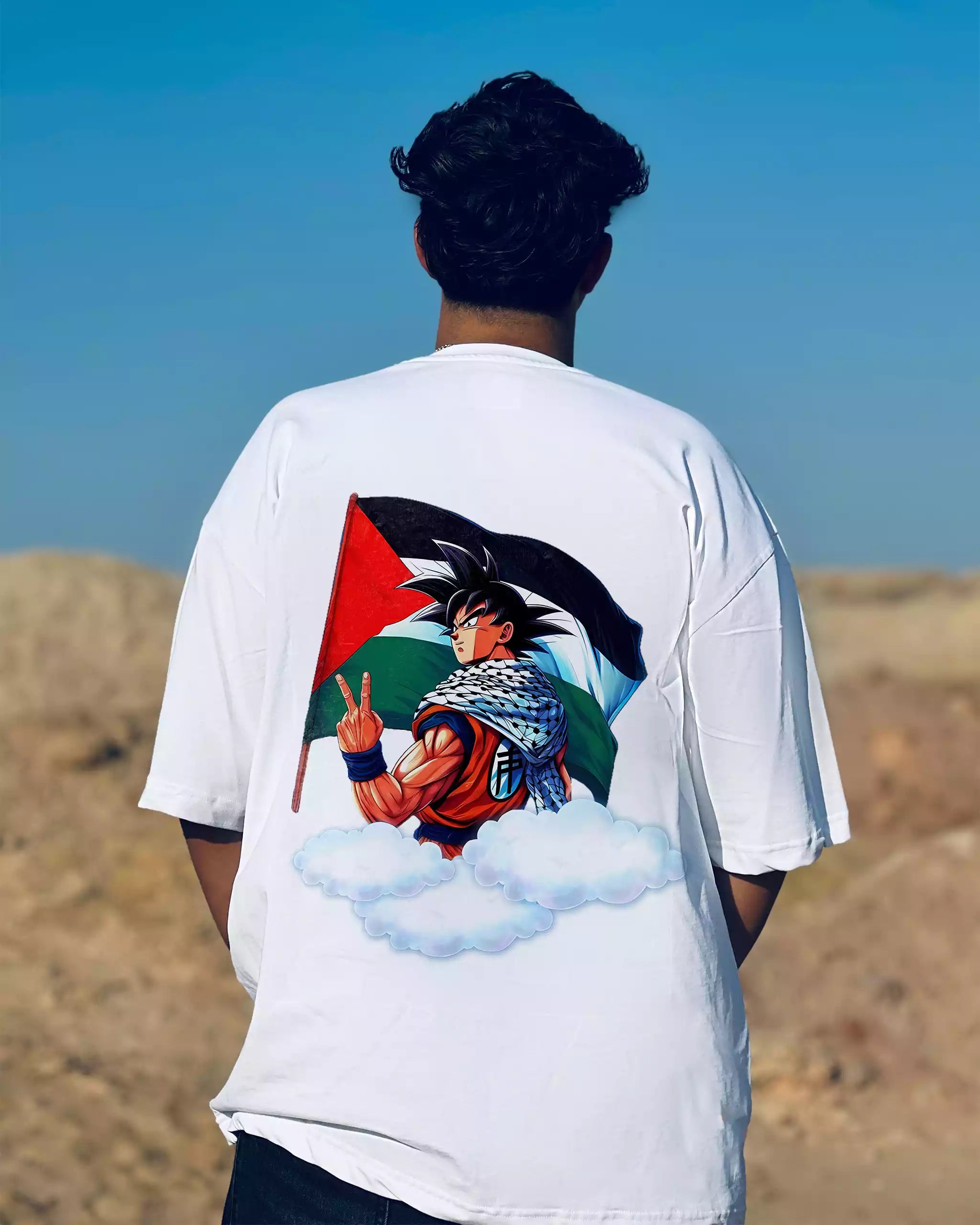 Dragon Ball Z Palästina T-Shirt weit | Oversize Style