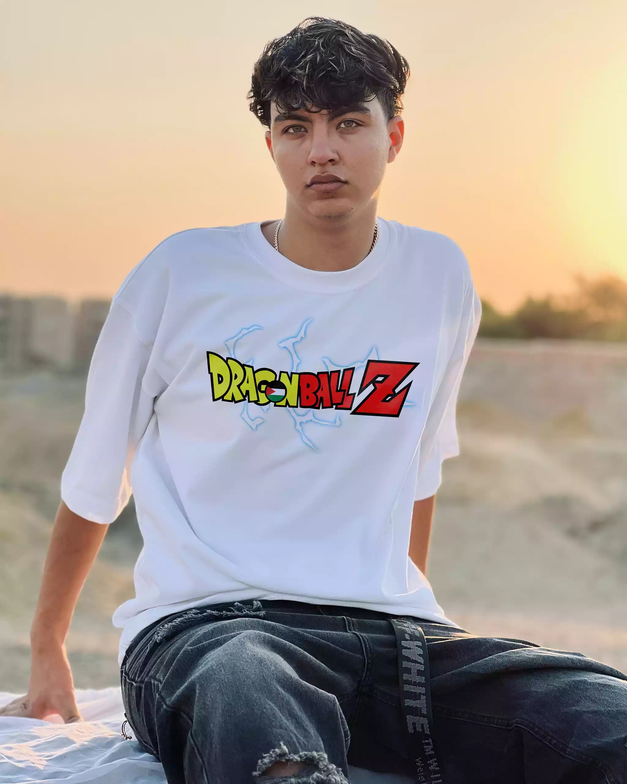 Dragon Ball Z Palästina T-Shirt weit | Oversize Style