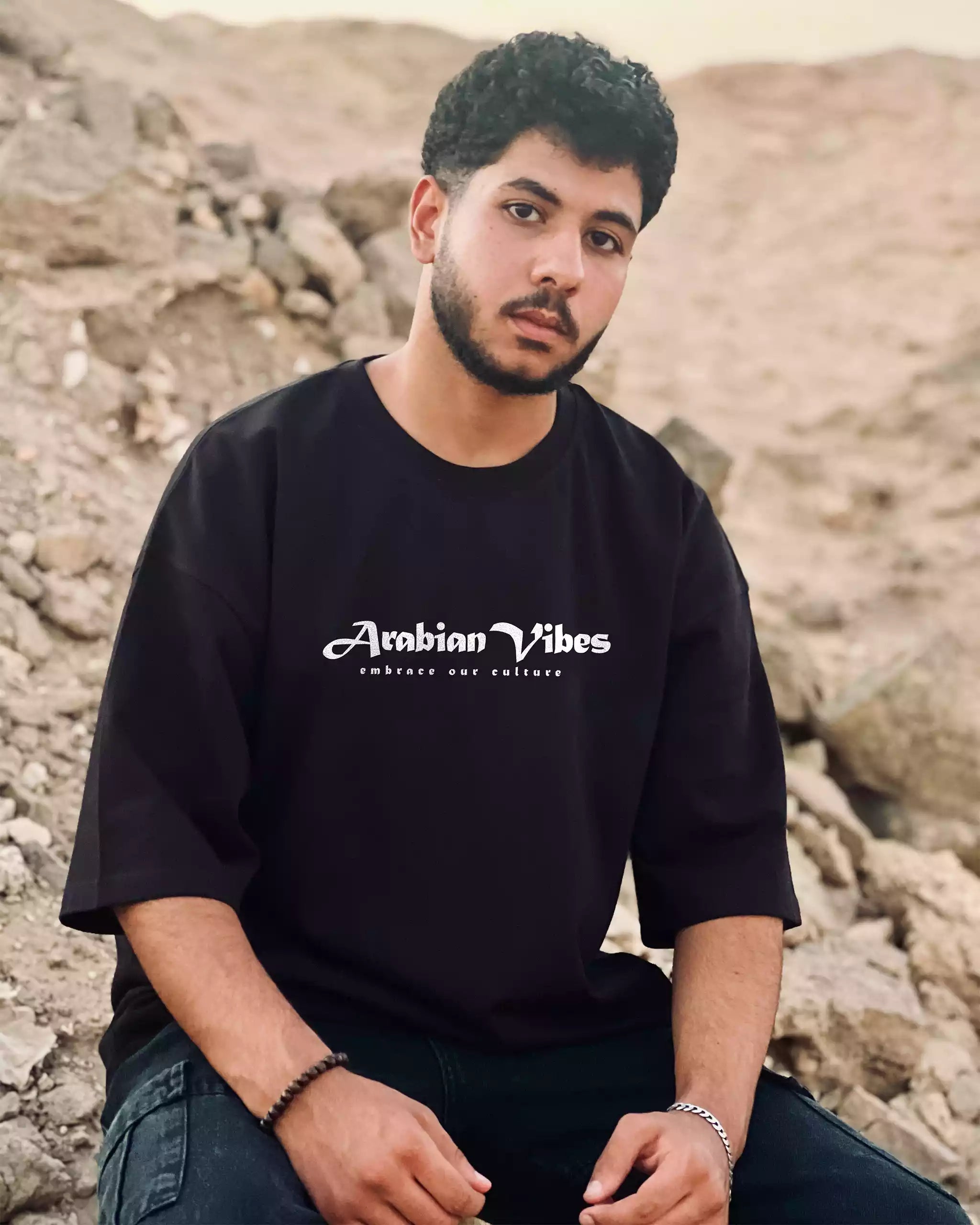 Oversize T-Shirt Baumwolle – Arabian Vibes Style