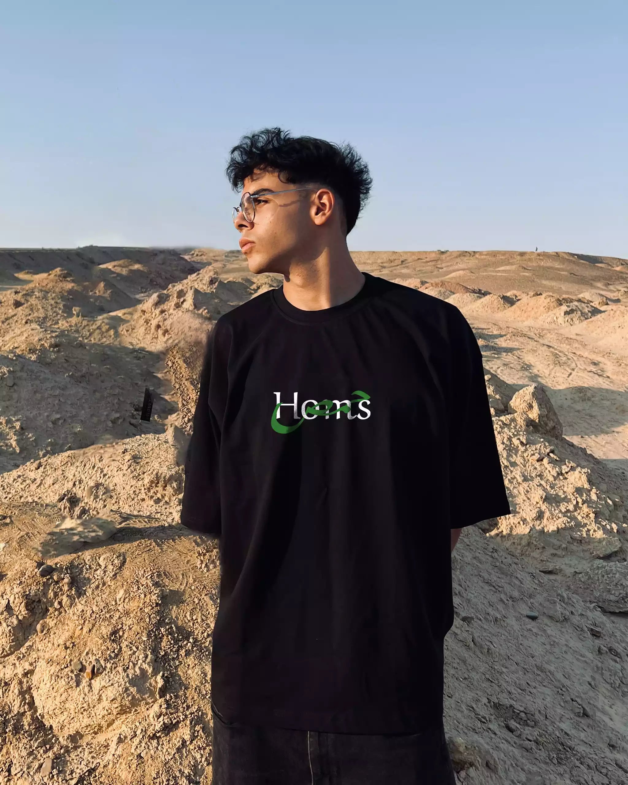 Heritage T-Shirt – Roots of Homs Oversized | Arabian Vibes
