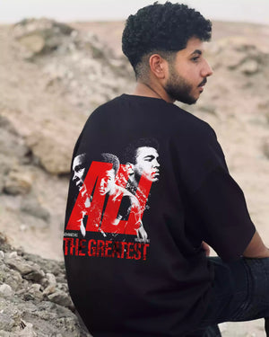 Oversize T Shirt Schwarz  “Mohamed Ali Vibe”  Arabian Vibes