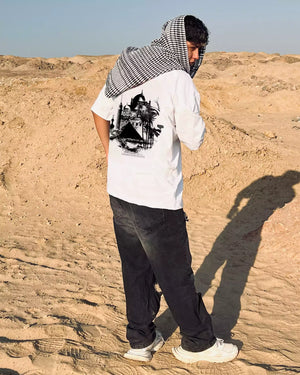 Oversized T-Shirt Weiß – Egypt Style | Arabian Vibes