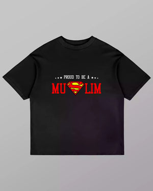Oversized T-Shirt Proud To Be Muslim | Comfy & Bold Vibes