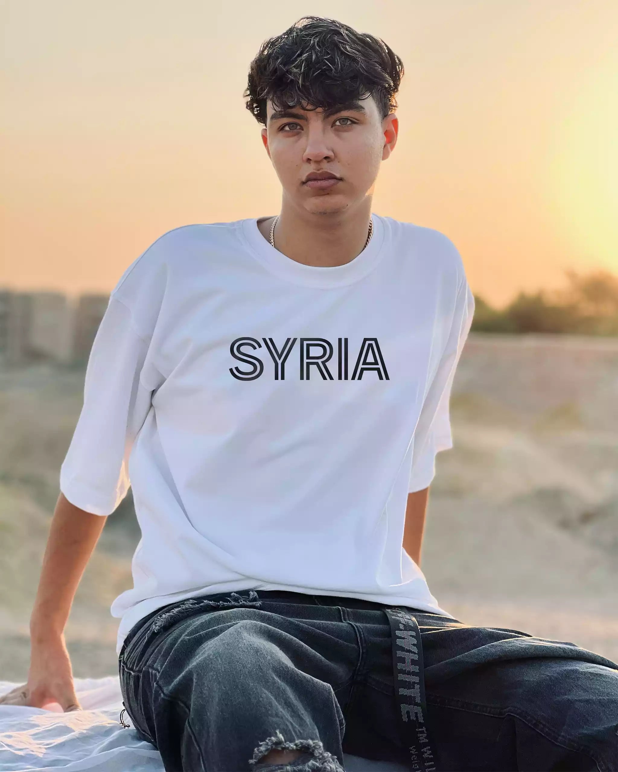 Bold Syria Unisex T-Shirt | Oversized with Typography Flair