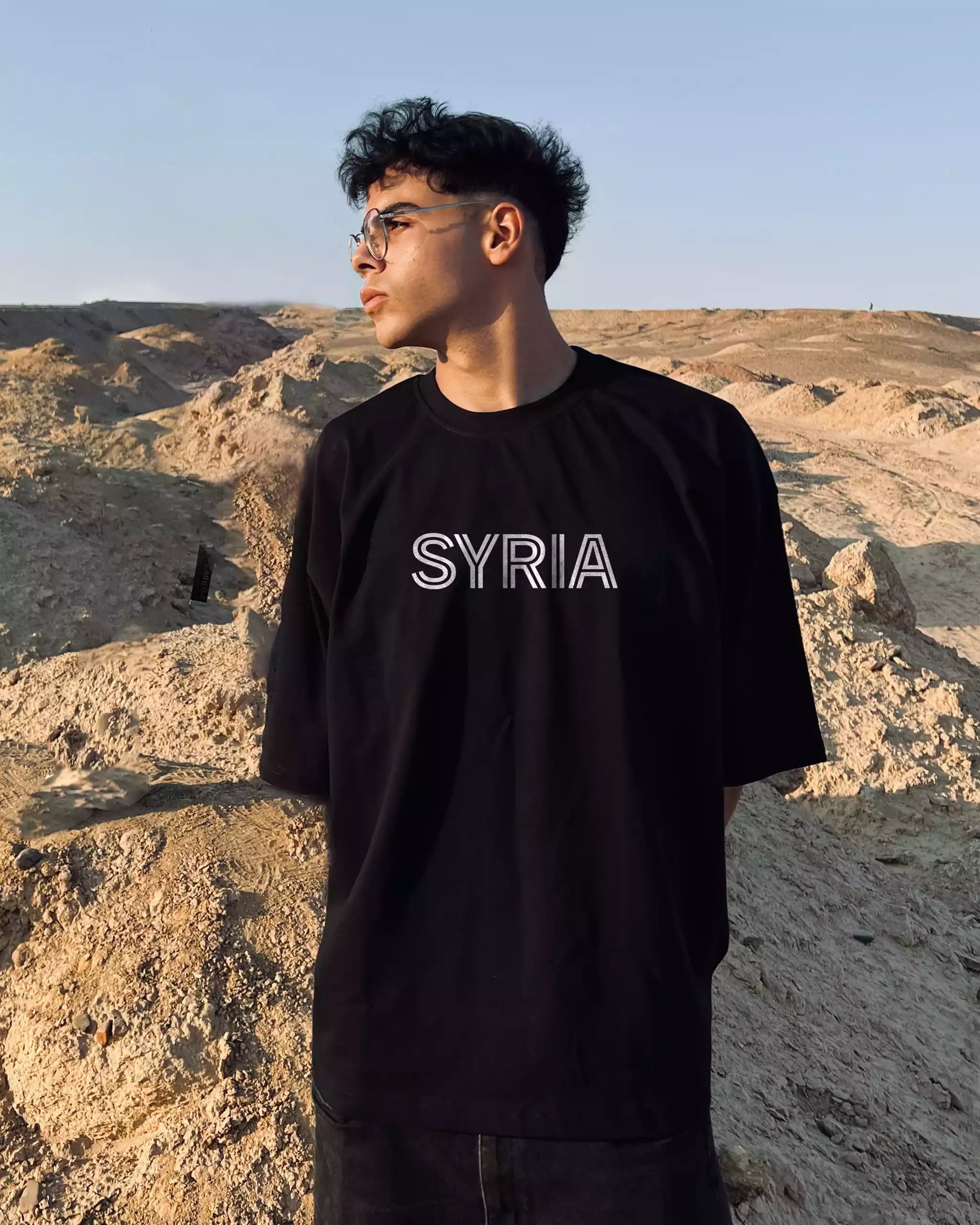 Bold Syria Unisex T-Shirt | Oversized with Typography Flair