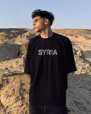 Bold Syria Unisex T-Shirt | Oversized with Typography Flair