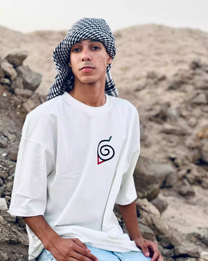 Anime T-Shirt Oversize – Naruto Palestine Tee | Arabian Vibes