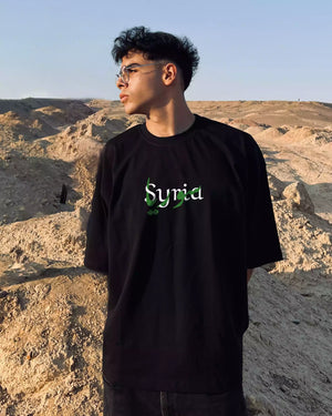 T-Shirt mit Aufdruck: Syria Oversized Vibe | Arabian Vibes