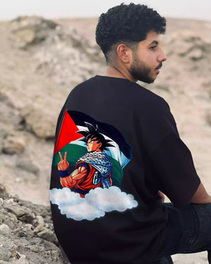 Dragon Ball Z Palästina T-Shirt weit | Oversize Style