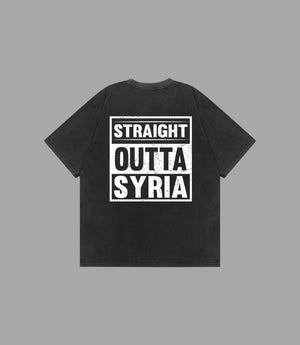 Vintage Straight Outta Syria T-Shirt - Streetwear Style 