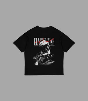 T Shirt Schwarz Oversize: Omar Al-Mukhtar Vibe | Arabian Vibes