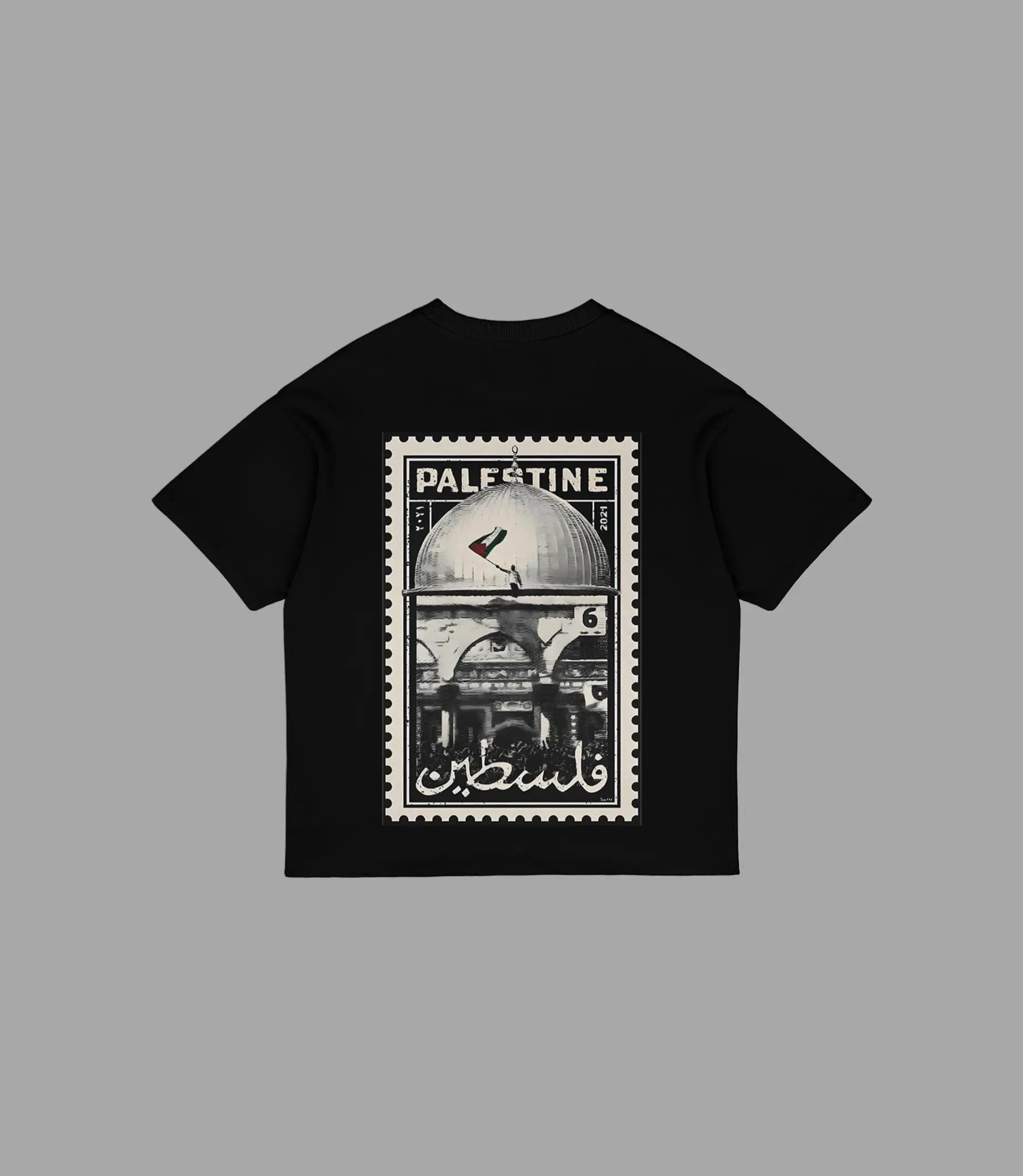 T Shirt Palästina Stamp Oversized | Streetwear Vibes