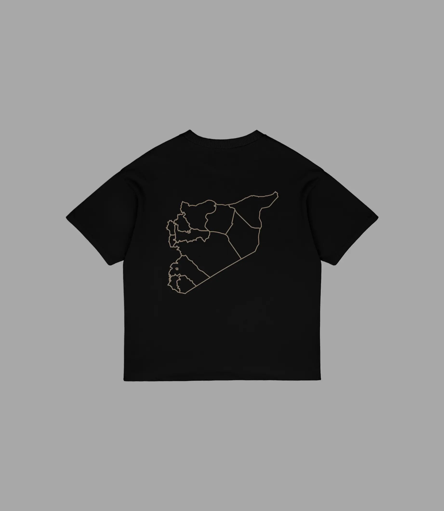 Starry Syria Map - Oversized T-Shirt | Arabian Vibes
