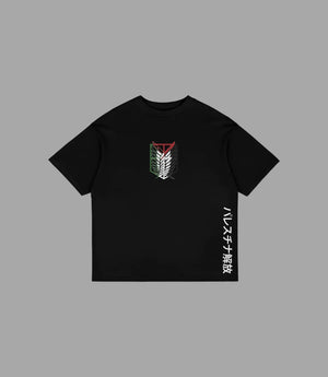 Oversize T-Shirt Anime - Palestinian AOT 