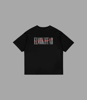 T Shirt Schwarz Oversize: Omar Al-Mukhtar Vibe | Arabian Vibes