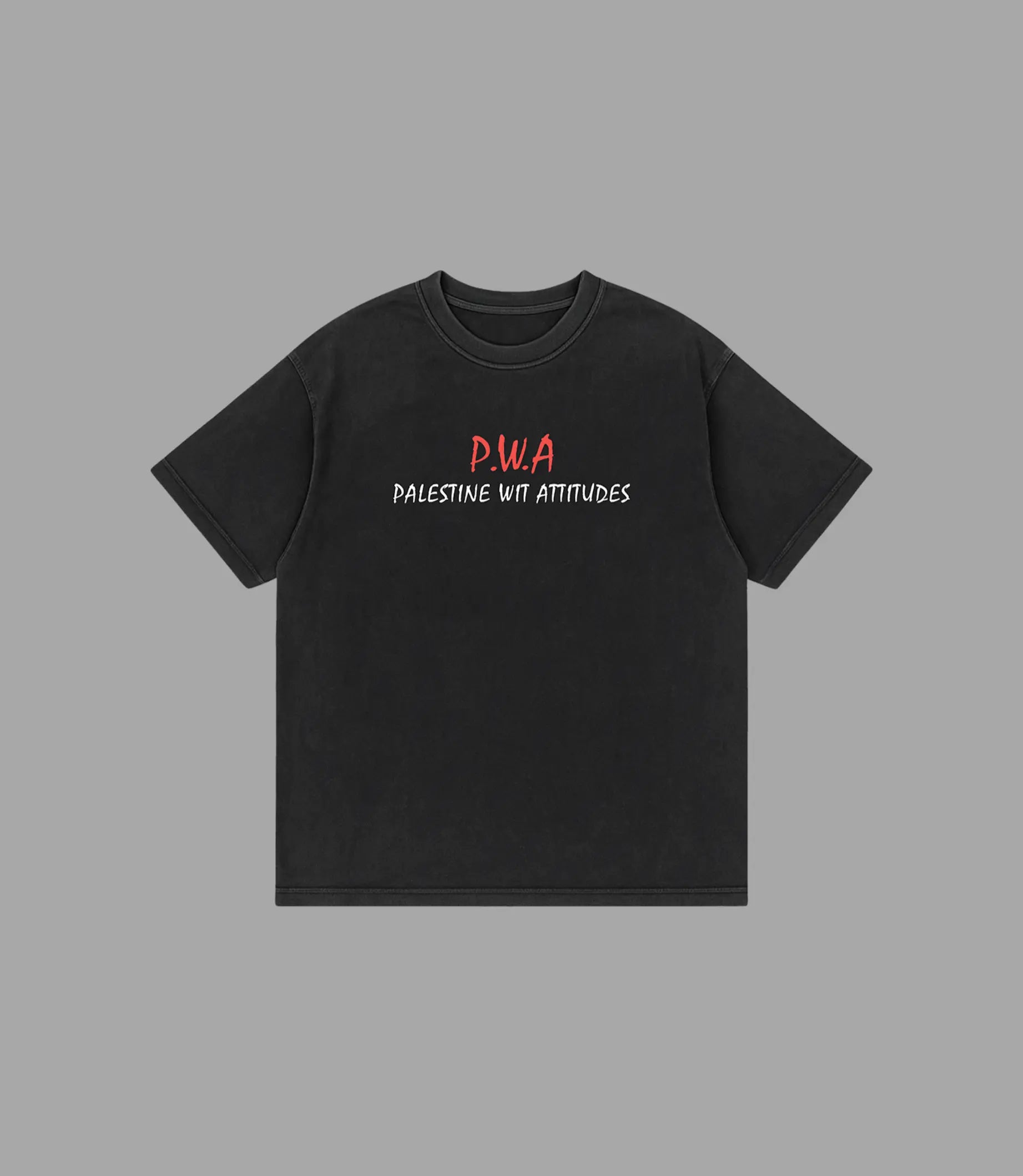 Vintage T-Shirt – Straight Outta Palestine Oversized | Arabian Vibes