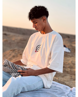 Anime T-Shirt Oversize – Naruto Palestine Tee | Arabian Vibes