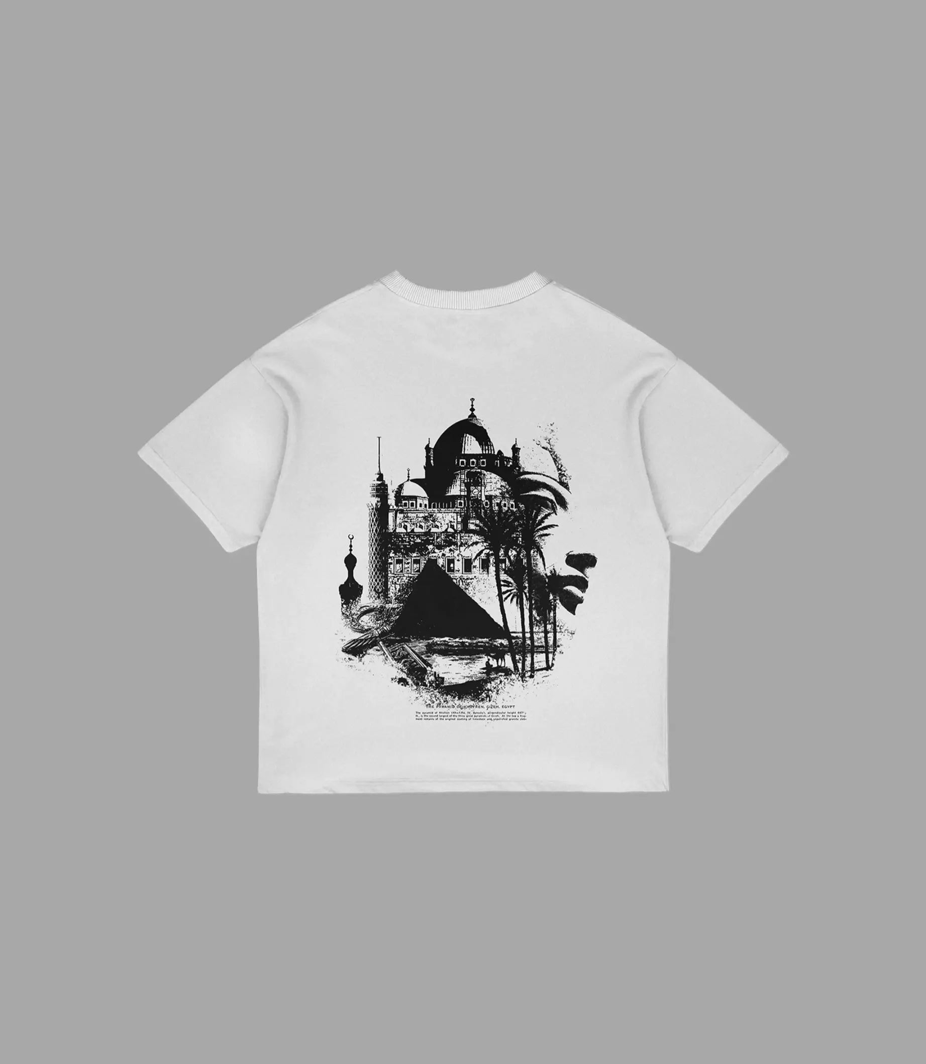 Oversized T-Shirt Weiß – Egypt Style | Arabian Vibes