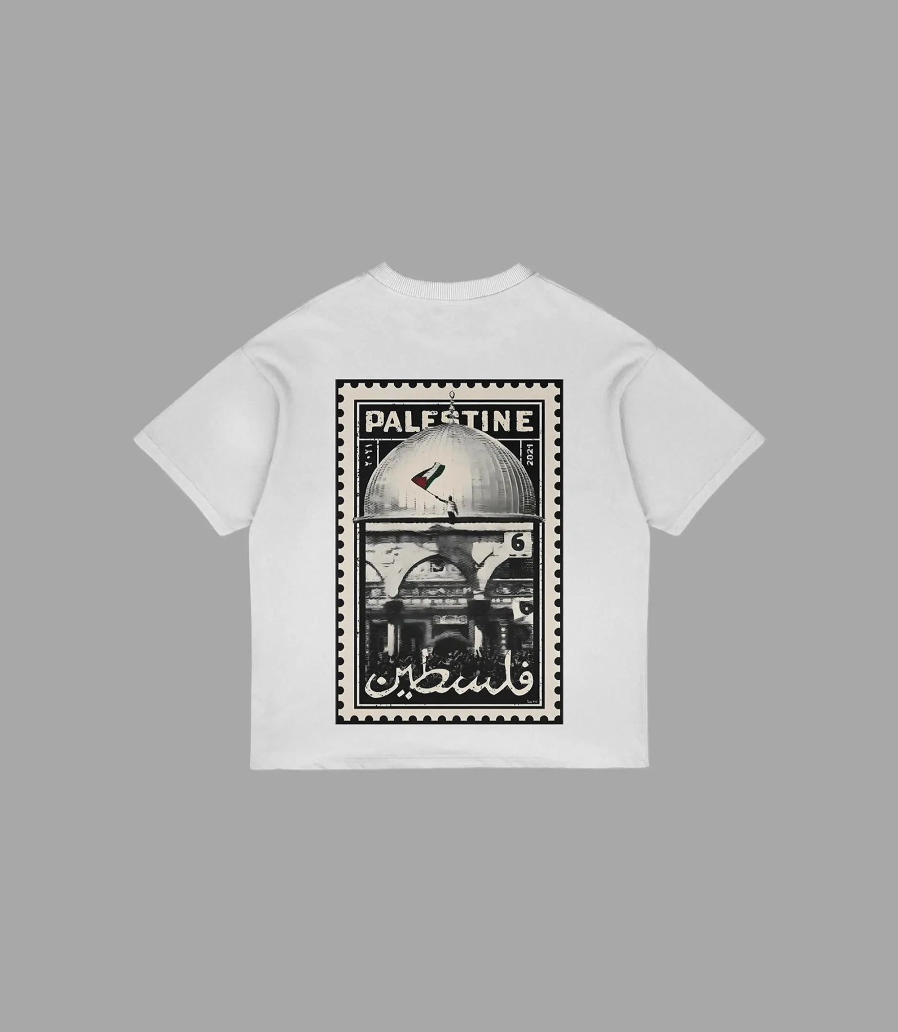 T Shirt Palästina Stamp Oversized | Streetwear Vibes