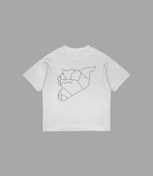 Starry Syria Map - Oversized T-Shirt | Arabian Vibes