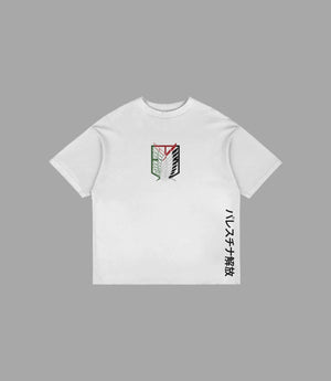 Oversize T-Shirt Anime - Palestinian AOT 